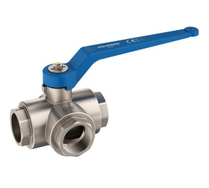 "T" 3 ways ball valve